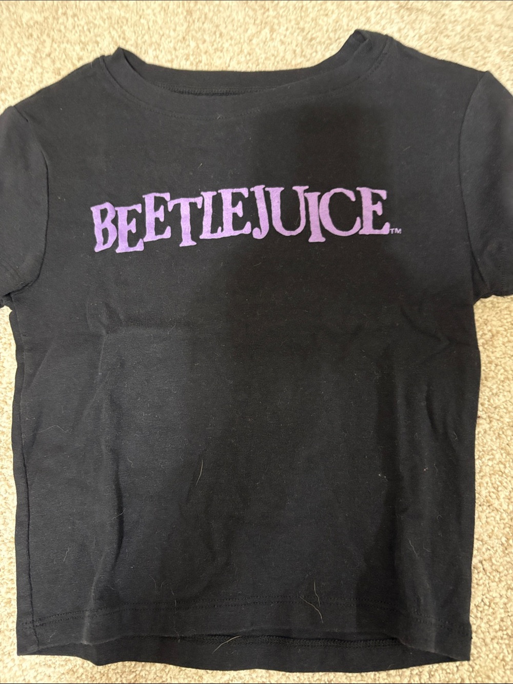 Beetlejuice Kids' Black Short Sleeve Graphic Tee